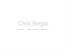 Tablet Screenshot of chrisborgia.com